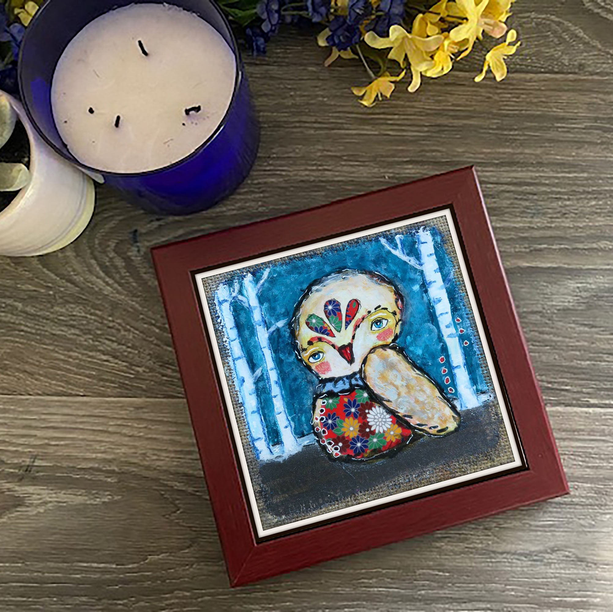 Art tile- Trivet-ceramic tile- Hot plate - Custom Photo Ceramic Tile Hotplate - Colorful tile-kitchen decor-ceramic trivet- kitchen decor