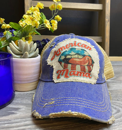 Custom Hat, Distressed Hat, Unisex trucker Cap, Vintage Cap, Weathered Cap, Custom Logo Cap, Raggedy Patch Hat, Logo Cap, Headmost brand