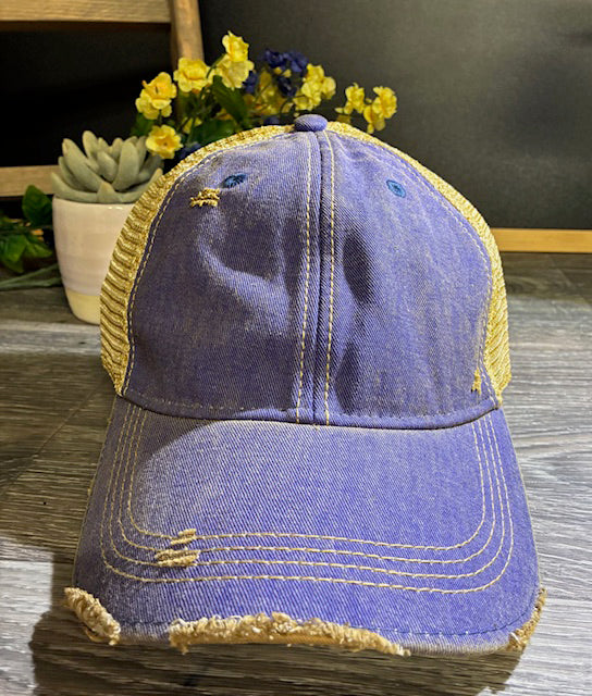 Distressed Hat, Unisex trucker Cap, Vintage Cap, Weathered Cap, vintage hat, headmost hat