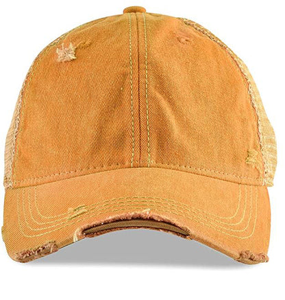 Custom Hat, Distressed Hat, Unisex trucker Cap, Vintage Cap, Weathered Cap, Custom Logo Cap, Raggedy Patch Hat, Logo Cap, Headmost brand