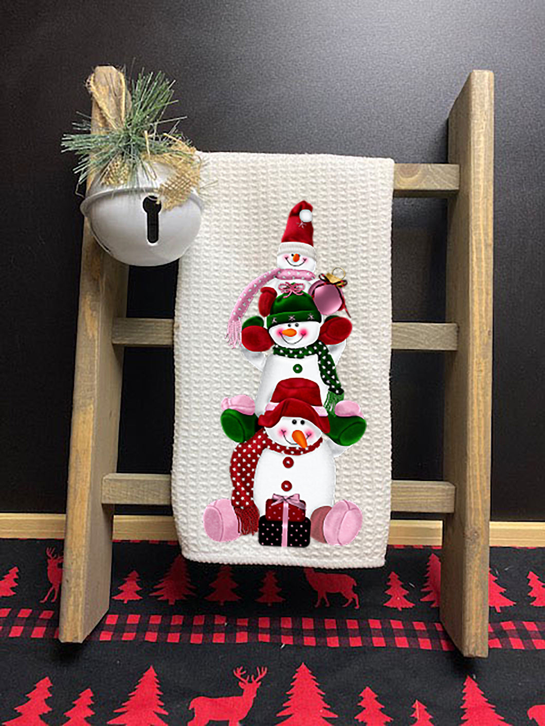 Kitchen Towel Lint-free Do the Dishes Merry Christmas Snowman