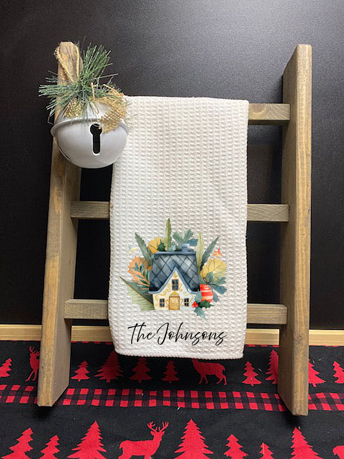 Christmas House Dish Towels